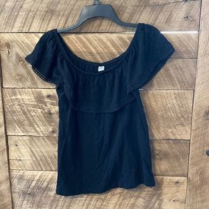 Old Navy Black off-the-shoulder top